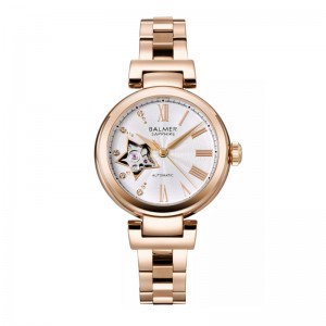 Balmer B-7996LA-RG1 Rosegold White Automatic Lady